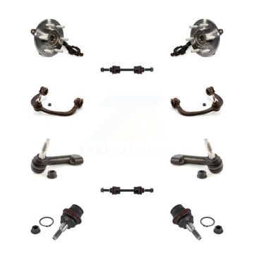 Front Hub Bearing Upper Control Arm Lower Ball Joint Outer Tie Rod & Link Kit (10Pc) For K7T-110890