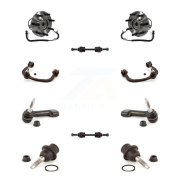 Front Hub Bearing Upper Control Arm Lower Ball Joint Outer Tie Rod & Link Kit (10Pc) For K7T-110897
