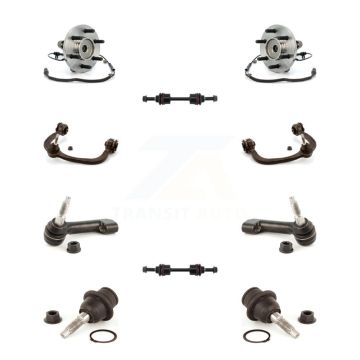 Front Hub Bearing Upper Control Arm Lower Ball Joint Outer Tie Rod & Link Kit (10Pc) For K7T-110898