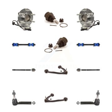 Front Upper Control Arm Lower Ball Joint Outer Inner Tie Rod Link Kit (12Pc) For GMC 1500 K7T-110901