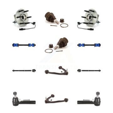 Front Upper Control Arm Lower Ball Joint Outer Inner Tie Rod Link Kit (12Pc) For GMC 1500 K7T-110913