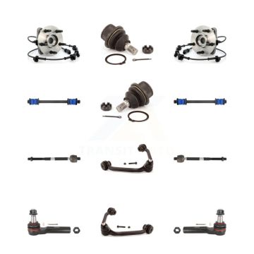 Front Hub Upper Arm Lower Ball Joint Outer Inner Tie Rod Link Kit (12Pc) For Ford Ranger K7T-110917