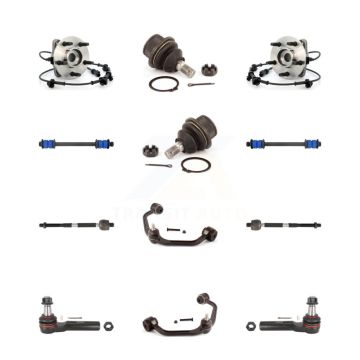 Front Hub Upper Arm Lower Ball Joint Outer Inner Tie Rod Link Kit (12Pc) For Ford Ranger K7T-110919