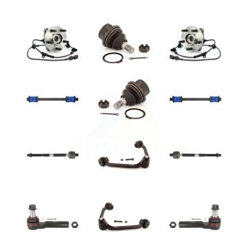 Front Hub Upper Arm Lower Ball Joint Outer Inner Tie Rod Link Kit (12Pc) For Ford Ranger K7T-110925