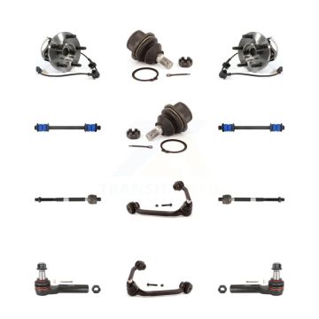 Front Hub Upper Arm Lower Ball Joint Outer Inner Tie Rod Link Kit (12Pc) For Mazda B4000 K7T-110927