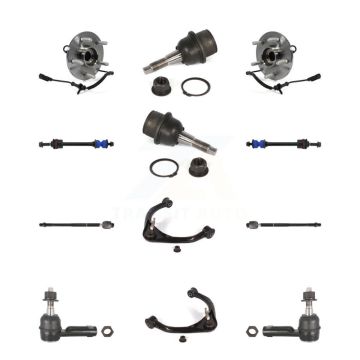 Front Upper Control Arm Lower Ball Joint Outer Inner Tie Rod Link Kit (12Pc) For Ram 1500 K7T-110936