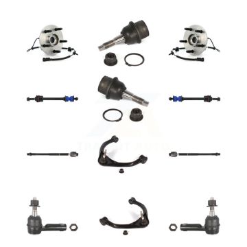 Front Upper Arm Lower Ball Joint Outer Inner Tie Rod & Link Kit (12Pc) For Dodge Ram 1500 K7T-110940