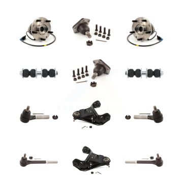 Front Upper Control Arm Lower Ball Joint Outer Inner Tie Rod Link Kit (12Pc) For GMC S10 K7T-110945