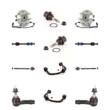 Front Bearing Upper Control Arm Lower Ball Joint Outer Inner Tie Rod Link Kit (12Pc) For K7T-110947