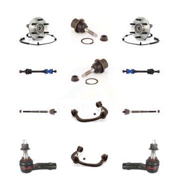 Front Bearing Upper Control Arm Lower Ball Joint Outer Inner Tie Rod Link Kit (12Pc) For K7T-110948