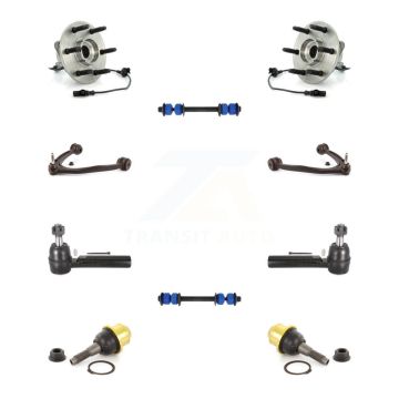 Front Bearing Upper Control Arm Lower Ball Joint Outer Tie Rod Link Kit (10Pc) For GMC XL K7T-110959