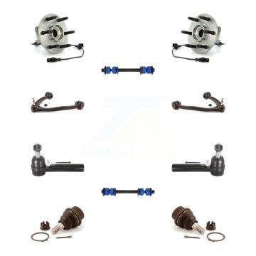 Front Bearing Upper Control Arm Lower Ball Joint Outer Tie Rod Link Kit (10Pc) For GMC XL K7T-110960