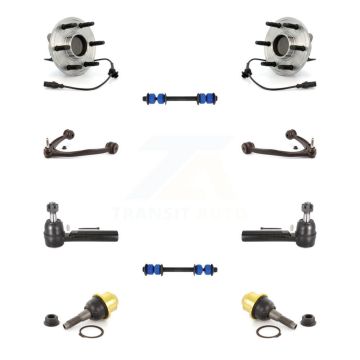 Front Bearing Upper Control Arm Lower Ball Joint Outer Tie Rod Link Kit (10Pc) For GMC XL K7T-110961