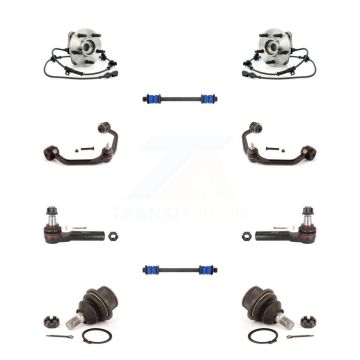 Front Bearing Upper Arm Lower Ball Joint Outer Tie Rod & Link Kit (10Pc) For Ford Ranger K7T-110976
