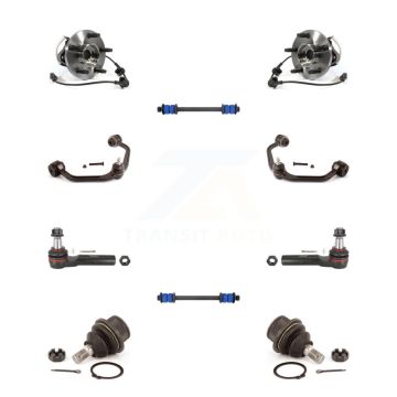 Front Bearing Upper Arm Lower Ball Joint Outer Tie Rod & Link Kit (10Pc) For Ford Ranger K7T-110978