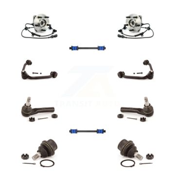 Front Bearing Upper Control Arm Lower Ball Joint Outer Tie Rod Link Kit (10Pc) For Mazda K7T-110980