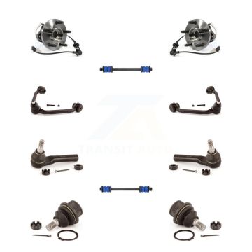 Front Hub Bearing Upper Control Arm Lower Ball Joint Outer Tie Rod & Link Kit (10Pc) For K7T-110982