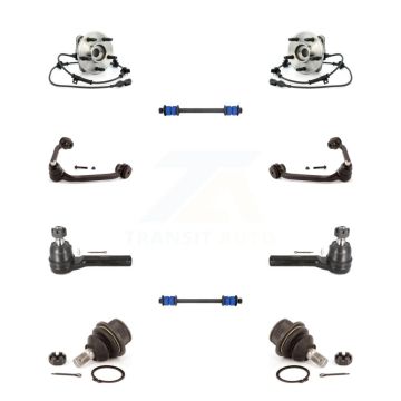 Front Bearing Upper Control Arm Lower Ball Joint Outer Tie Rod & Link Kit (10Pc) For Ford K7T-110984