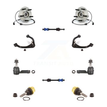 Front Bearing Upper Control Arm Lower Ball Joint Outer Tie Rod Link Kit (10Pc) For Dodge K7T-110991
