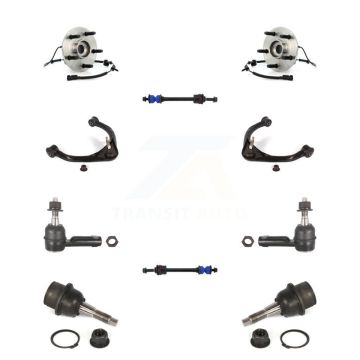 Front Bearing Upper Arm Lower Ball Joint Outer Tie Rod Link Kit (10Pc) For Dodge Ram 1500 K7T-110992