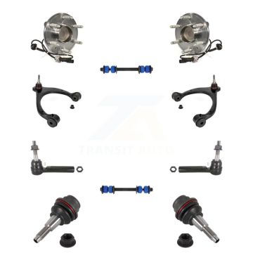 Front Bearing Upper Control Arm Lower Ball Joint Outer Tie Rod Link Kit (10Pc) For GMC XL K7T-110994