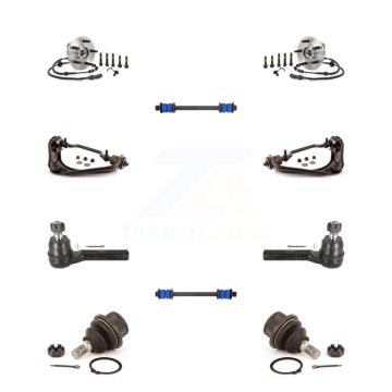 Front Bearing Upper Arm Lower Ball Joint Outer Tie Rod Link Kit (10Pc) For Ford Explorer K7T-110996