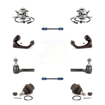 Front Bearing Upper Arm Lower Ball Joint Outer Tie Rod Link Kit (10Pc) For Ford Explorer K7T-111000