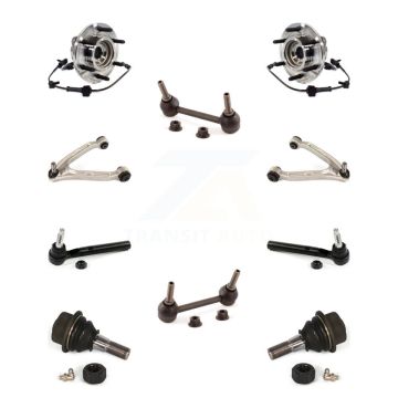Front Bearing Upper Arm Lower Ball Joint Outer Tie Rod Link Kit (10Pc) For Hummer H3T H3 K7T-111007