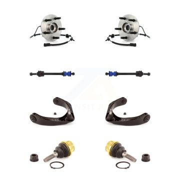 Front Hub Bearing Lower Ball Joint Upper Control Arm & Link Kit (8Pc) For Dodge Ram 1500 K7T-111035