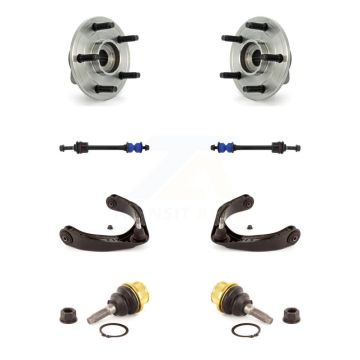 Front Hub Bearing Lower Ball Joint Upper Control Arm & Link Kit (8Pc) For Dodge Ram 1500 K7T-111036