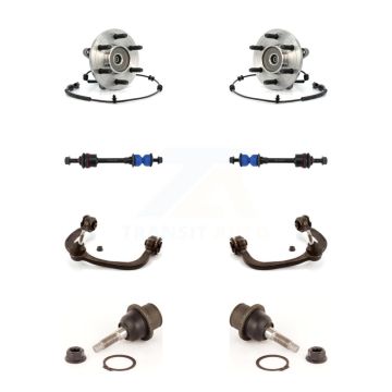 Front Bearing Lower Ball Joint Upper Control Arm Link Kit (8Pc) For Ford F-150 Lincoln LT K7T-111069