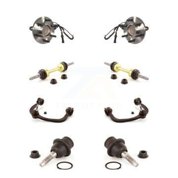 Front Bearing Lower Ball Joint Upper Control Arm & Link Kit (8Pc) For Ford Expedition RWD K7T-111071