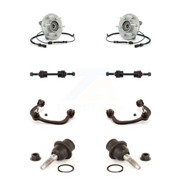 Front Hub Bearing Lower Ball Joint Upper Control Arm & Link Kit (8Pc) For Ford Expedition K7T-111072