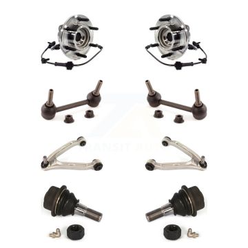 Front Hub Bearing Lower Ball Joint Upper Arm & Link Kit (8Pc) For 2009-2010 Hummer H3T H3 K7T-111081