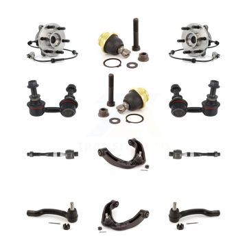Front Upper Control Arm Lower Ball Joint Outer Inner Tie Rod & Link Kit (12Pc) For Nissan K7T-111085