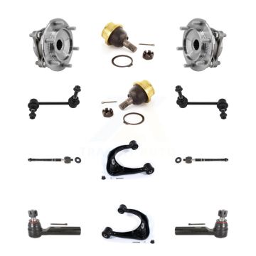 Front Bearing Upper Control Arm Lower Ball Joint Outer Inner Tie Rod Link Kit (12Pc) For K7T-111090