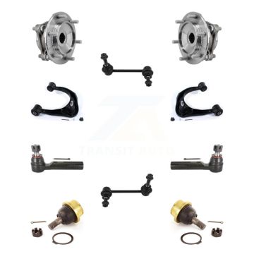 Front Hub Bearing Upper Control Arm Lower Ball Joint Outer Tie Rod & Link Kit (10Pc) For K7T-111091