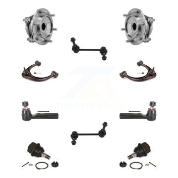 Front Bearing Upper Control Arm Lower Ball Joint Outer Tie Rod Link Kit (10Pc) For Toyota K7T-111092
