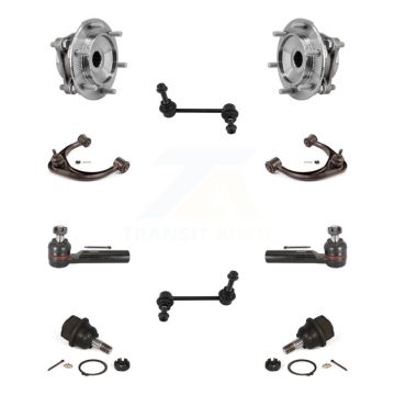 Front Bearing Upper Control Arm Lower Ball Joint Outer Tie Rod Link Kit (10Pc) For Toyota K7T-111093