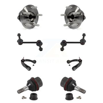 Front Bearing Lower Ball Joint Upper Control Arm & Link Kit (8Pc) For Jeep Grand Cherokee K7T-111096
