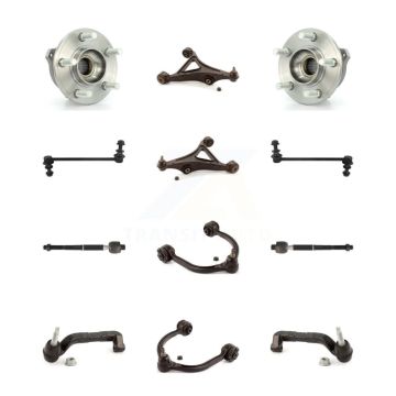 Front Bearing Lower Upper Control Arm Outer Inner Tie Rod & Link Kit (12Pc) For Chrysler K7T-111100
