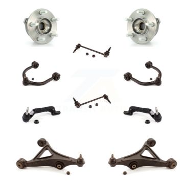 Front Bearing Lower Upper Control Arm Outer Tie Rod Link Kit (10Pc) For Dodge Charger 300 K7T-111112
