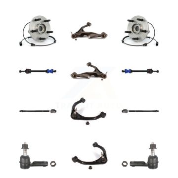Front Bearing Lower Upper Control Arm Outer Inner Tie Rod & Link Kit (12Pc) For Ram 1500 K7T-111136