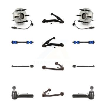 Front Bearing Lower Upper Control Arm Outer Inner Tie Rod & Link Kit (12Pc) For Chevrolet K7T-111138