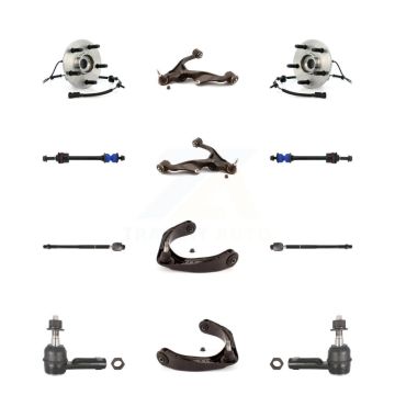 Front Hub Bearing Lower Upper Arm Outer Inner Tie Rod Link Kit (12Pc) For Dodge Ram 1500 K7T-111139