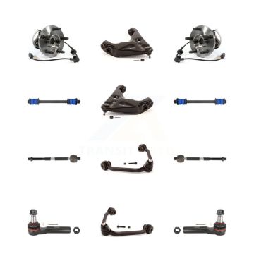 Front Bearing Lower Upper Control Arm Outer Inner Tie Rod Link Kit (12Pc) For Mazda B4000 K7T-111152