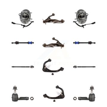 Front Bearing Lower Upper Control Arm Outer Inner Tie Rod & Link Kit (12Pc) For Ram 1500 K7T-111155
