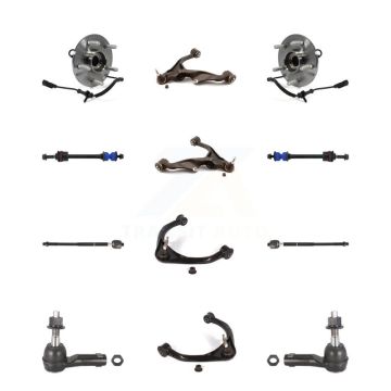 Front Bearing Lower Upper Control Arm Outer Inner Tie Rod & Link Kit (12Pc) For Ram 1500 K7T-111156
