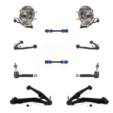 Front Bearing Lower Upper Control Arm Outer Tie Rod & Link Kit (10Pc) For GMC Sierra 1500 K7T-111159