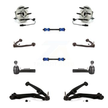Front Bearing Lower Upper Control Arm Outer Tie Rod Link Kit (10Pc) For Chevrolet GMC XL K7T-111165